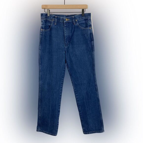 Wrangler Jeans Men’s 32X32 Blue Denim Cowboy Cut Slim Fit Western Rodeo 936PW - Picture 1 of 11